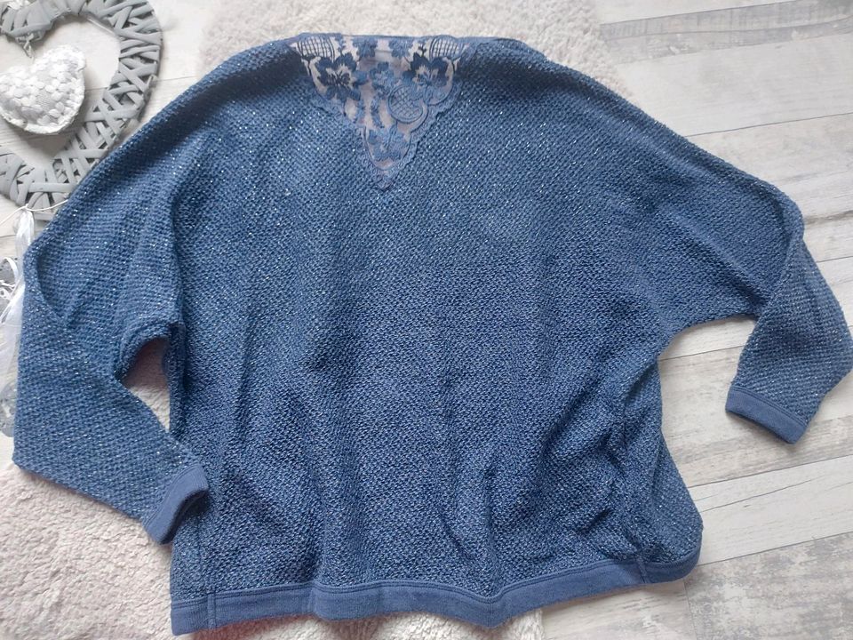 Strickjacke, Poncho, Sweatshirtjacke, gr 134/140, yigga, glitzer, in Bad Bevensen