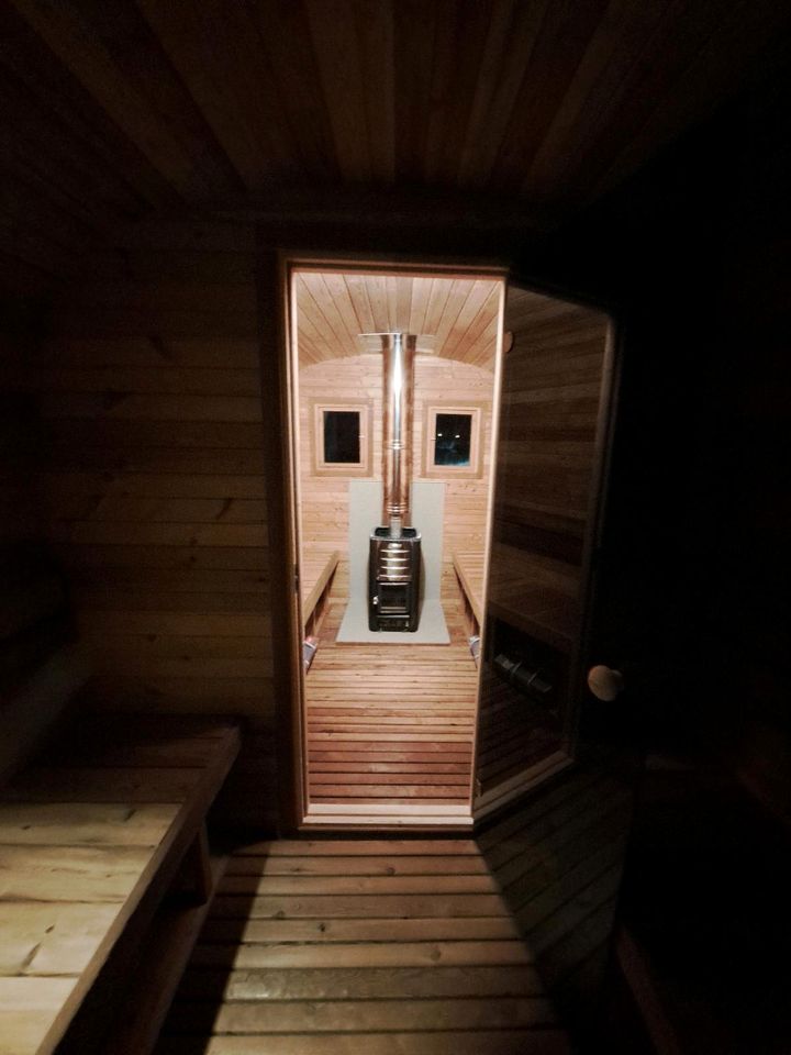 Thermoholz Sauna Quadro 350 cm mit Vorraum in Elsterwerda