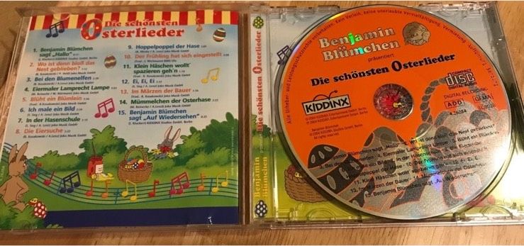 Kinder CD - Benjamin Blümchen Hörspiel -die schönsten Osterlieder in Würzburg