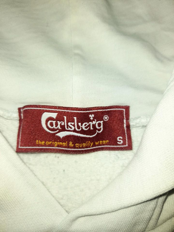 "CARLSBERG"Hoodie Gr. S (164/170) weiß ▪︎top❗ in Worbis