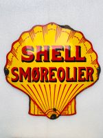 ‼️ EMAILSCHILD Shell Muschel um 1930 Emailleschild aus Dänemark Saarland - Schiffweiler Vorschau