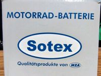 MZA Sortex Motorrad-Batterie 12V, 5,5 Ah Sachsen - Neukirchen/Pleisse Vorschau