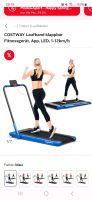 COSTWAY Laufband klappbar Fitnessgerät, App, LED, 1-12km/h Nordrhein-Westfalen - Kürten Vorschau