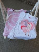 2 T-Shirts 110 C&A Einhorn Glitzer Pferd Herz rosa weiß wie neu Sachsen - Pirna Vorschau