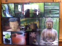 Bild aus Glas Buddha in Grüntönen Wandsbek - Hamburg Bramfeld Vorschau