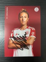 Carolin Simon  Autogrammkarte FC Bayern Saison 23 / 24 Fußball Bayern - Landshut Vorschau