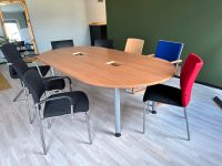 Bürotisch, Konferenztisch mit 8 verschiedenen Stühlen Dauphin Sachsen - Bautzen Vorschau