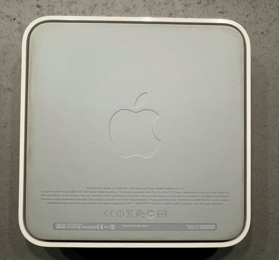 Apple HUB Airport Extreme Station A1143 Wifi erweitern in Moers