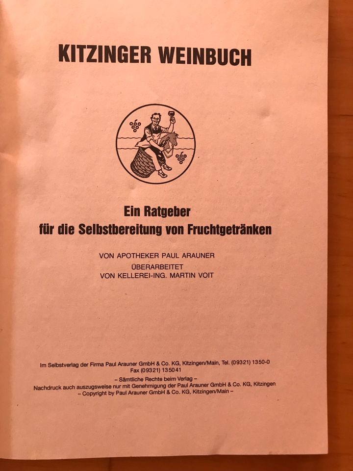 Kitzingen Weinbuch in Schönberg (Holstein)