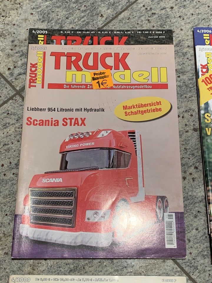 Truck Modell Fachzeitschriften diverse Jahrgänge in Wendelsheim