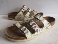Damen Schuhe Sandalen BIRKENSTOCK FLORIDA Gr 42 weiß Blümen Nordrhein-Westfalen - Erkrath Vorschau