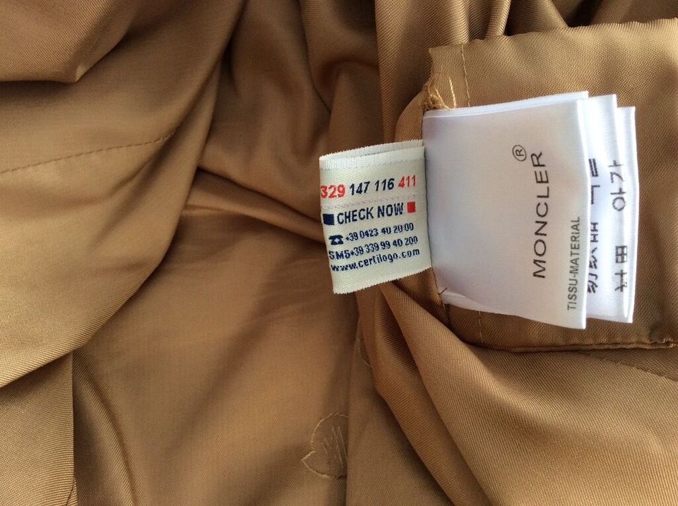 Moncler Trenchcoat Lorraine  Beige (Camel) Gr. 4 / XL NEUWERTIG in Hamburg