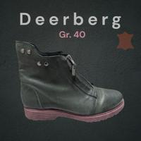 neuwertige, dunkelgrüne Lederboots von Deerberg in Größe 40 Thüringen - Blankenhain Vorschau