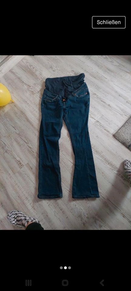 Blaue Umstandsjeans Größe 40 in Steinach