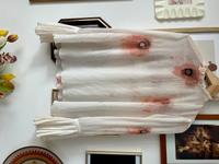 Blutige H&M Kostümbluse mit Plisseeärmeln – Gr. 36 – Halloween Nordrhein-Westfalen - Windeck Vorschau