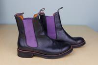 Liebeskind Chelsea Boots - Schwarz mit Lila Akzent - Gr. 38 Hessen - Hünfeld Vorschau