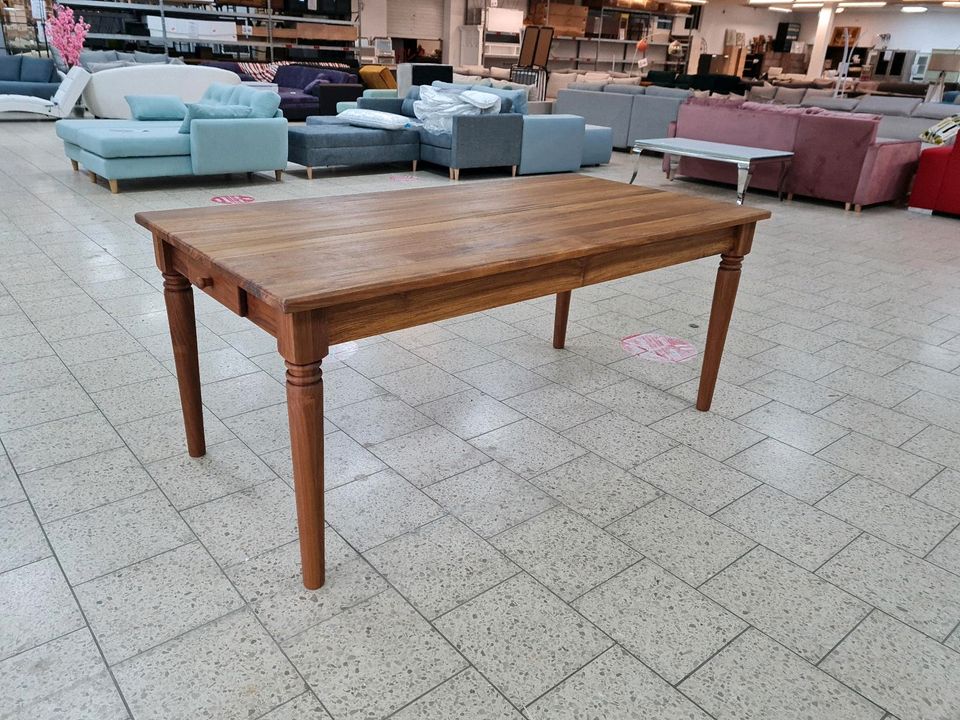 Esstisch Lambert Brasserie Massiv Holz Teak Tisch Möbel UVP 2899€ in Herbstein