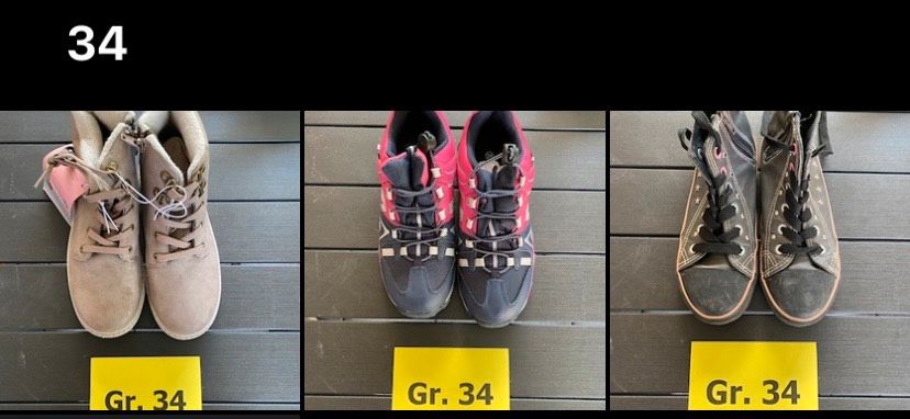 Mädchen Schuhe Größe 34 Sneaker Sandalen Winterstiefel in Grevenbroich