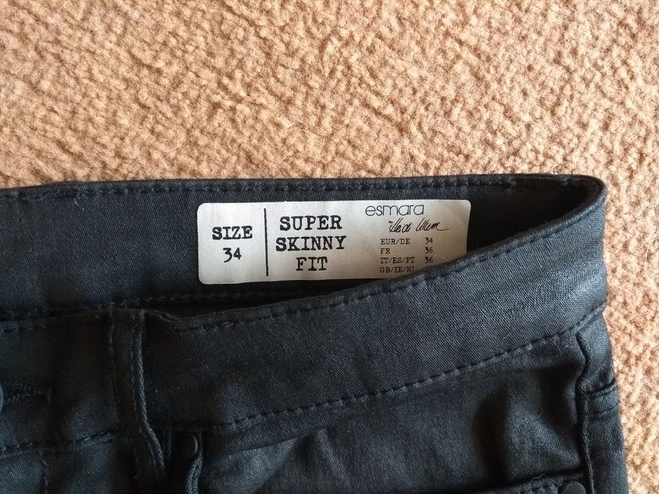 Stretch Jeans Hose schwarz, Heidi Klum, NEU, Gr. 34 in Amberg