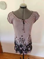 Zero Boho Stil Jersey Shirt helles lila Blumen verspielt Sachsen - Zwickau Vorschau