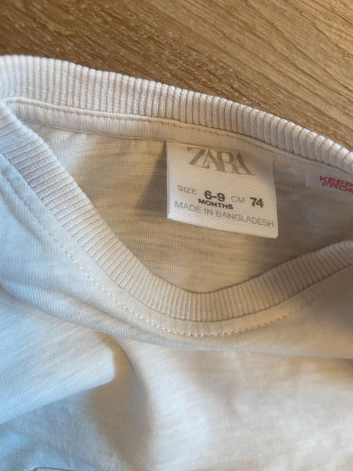 3x Zara Langarmshirt / Longsleeve in Größe 74 in Lemgo