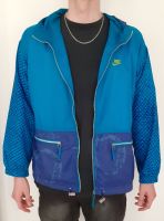 Trainingsjacke blau türkis windbreaker retro grün just do it just Stuttgart - Weilimdorf Vorschau