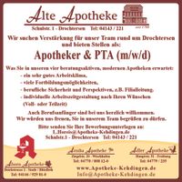 PTA und Apotheker (m/w/d) gesucht Niedersachsen - Drochtersen Vorschau