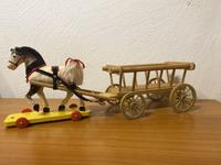 Leiterwagen mit 1 Pferd VEB Spielzeug  DDR -Rar- Bayern - Mindelheim Vorschau