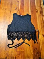 Zara Wildleder optik top schwarz gr. s Bayern - Wilhermsdorf Vorschau