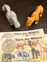 Ü Ei Ferrero 1995 Tiere der Wildnis Löwin, Flusspferd,  mit BPZ Kreis Ostholstein - Ahrensbök Vorschau