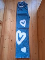 Clockhouse C+A Jeans weit Gr. 38 Blau Herzen Hamburg - Wandsbek Vorschau