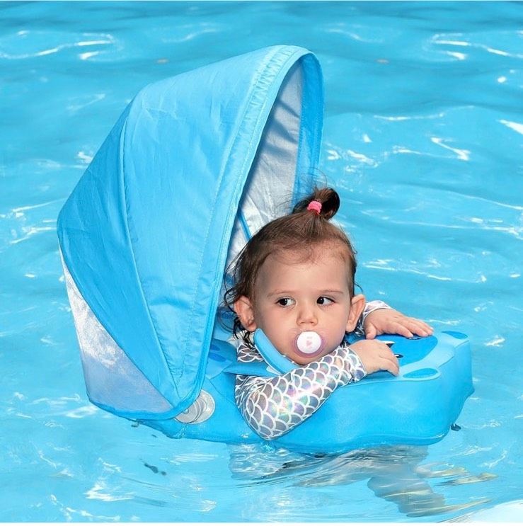 Schwimmring Baby aus Nylon nicht aufpusten Sonnenschutz ! NEU in Frankfurt am Main