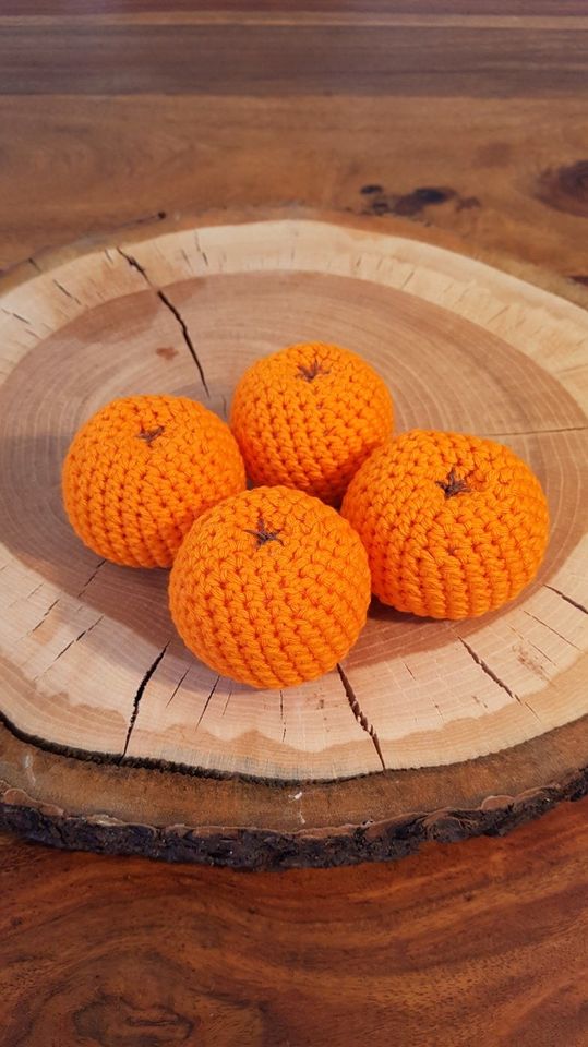 NEU XL gehäkelt Mandeine Orange Obst Kaufladen Montessori in Herne