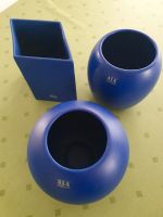 ASA 3er Set Blumenvasen blau in rund, oval und eckig Hessen - Waldbrunn Vorschau