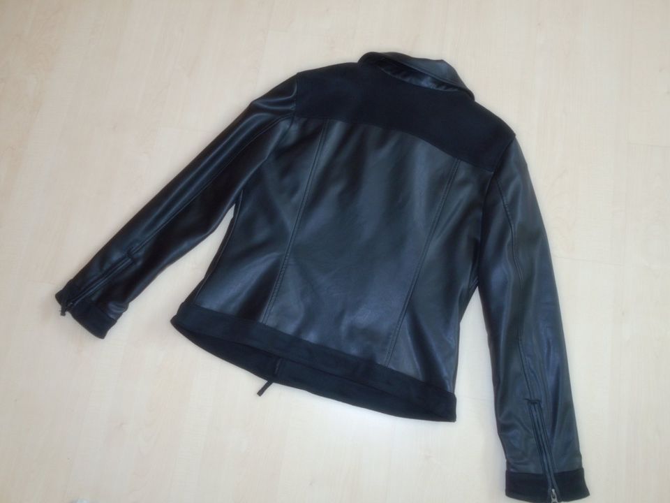 Damen Bikerjacke Gr. 42 Schwarz TCM *NEU* in Bevern