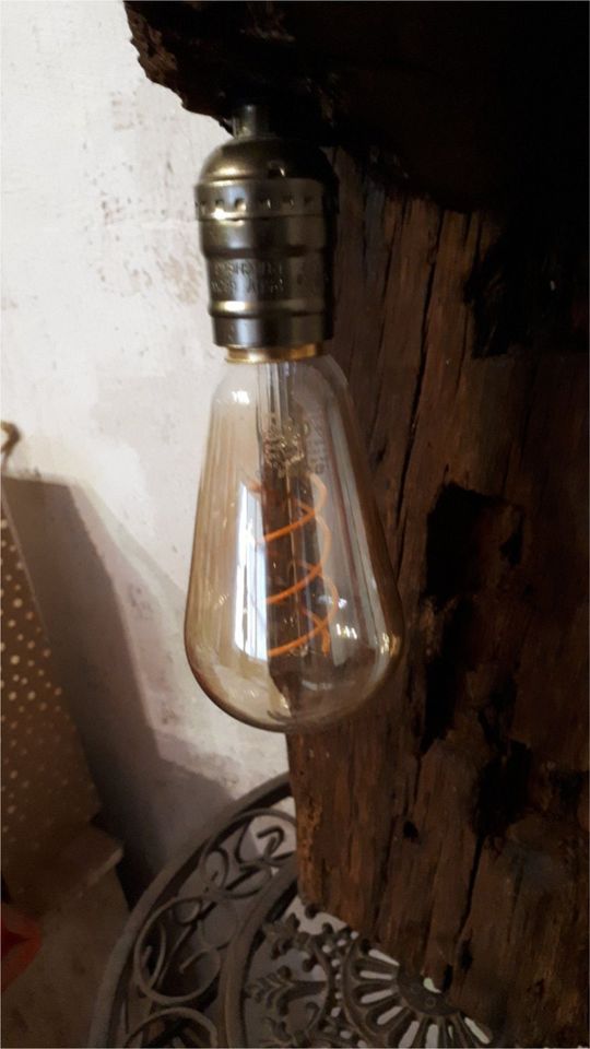 Wandlampe Upcycling Altholzlampe Retrolampe Handmade *TOP* in Drolshagen