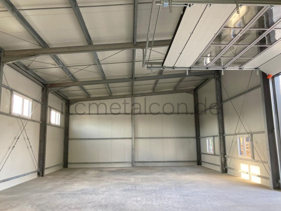 8x10x3,3m Stahlhalle Konstruktion - Industriehalle Lagerhalle PV in Schwerin