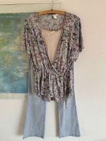 Shirt Bluse H&M Wickelbluse Blumenmuster Bochum - Bochum-Wattenscheid Vorschau