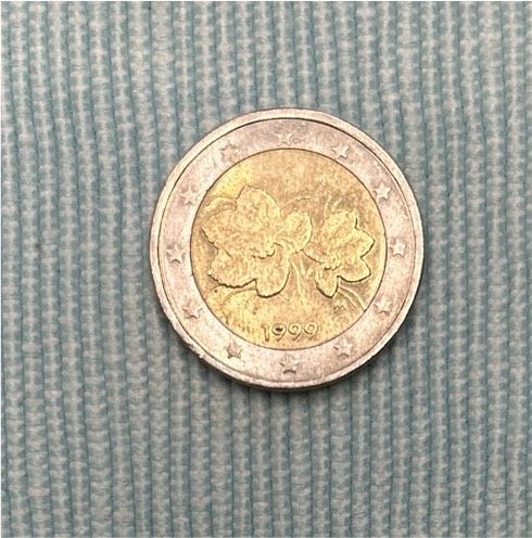 Münze 2 EURO FINNLAND 1999 M Fehlprägung Moltebeer Blume in Willich