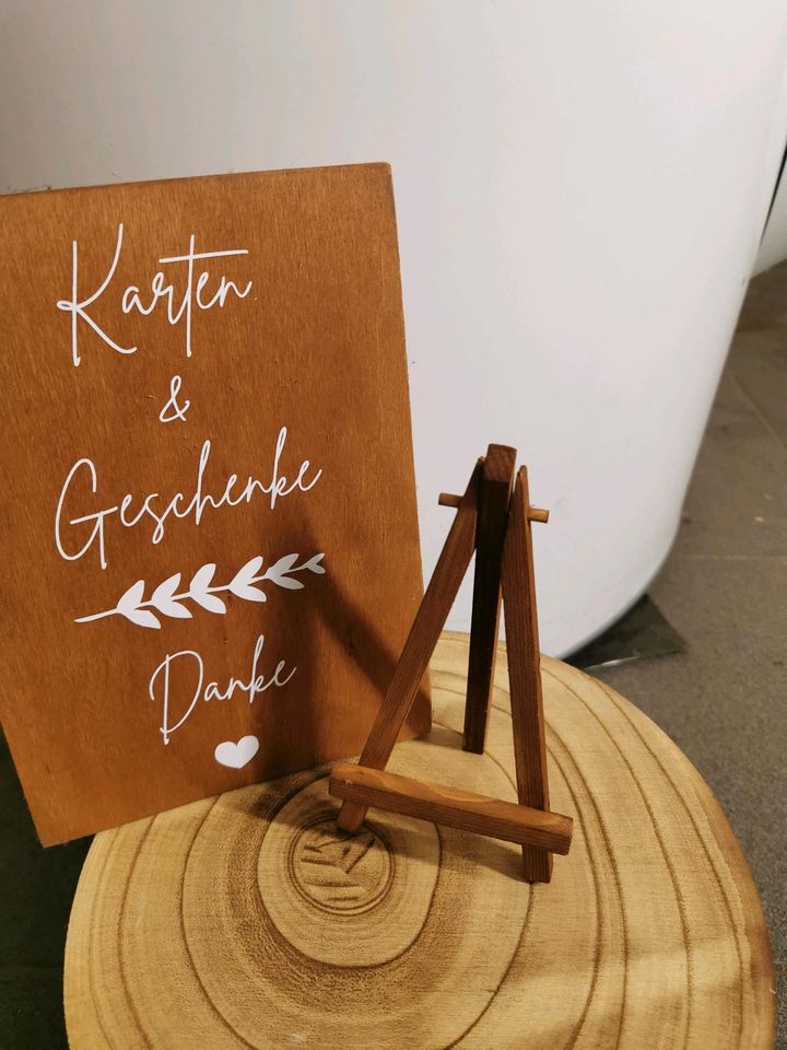 Schild Karten & Geschenke (Hochzeit) in Oberhausen