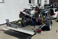Hydraulisch absenkbarer Motorradanhänger für max. 3 Motorräder Wandsbek - Gartenstadt Vorschau