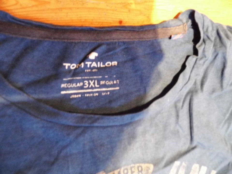 Gr. XXL T-shirt Herren blau Tom Tailor Aufdruck in Windeck