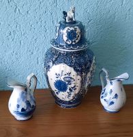 Porzellan Delft Deckelvase & 2 kl. Vasen Hessen - Seligenstadt Vorschau