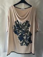 T-Shirt, Ulla Popken, gemustert, beige, 46/48 Baden-Württemberg - Emmendingen Vorschau