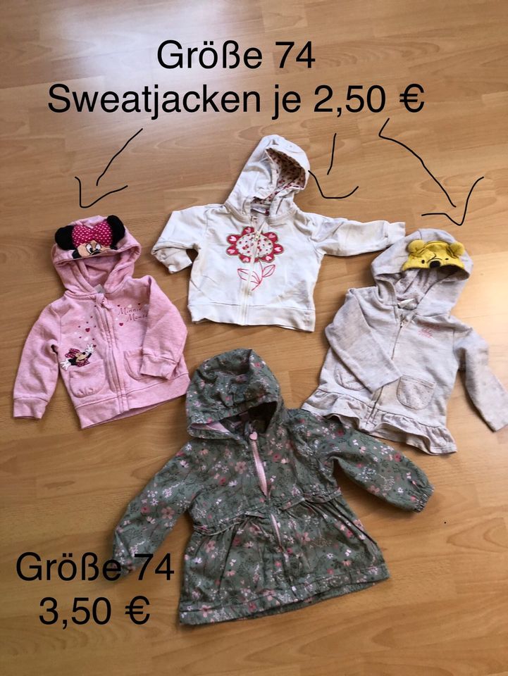 Verschiedene Babykleidung Größe 74 in Mietingen