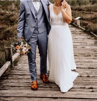 Hochzeitskleid ❤️ Brautkleid ❤️ Boho ❤️ ivory ❤️ aufwändig Nordrhein-Westfalen - Preußisch Oldendorf Vorschau