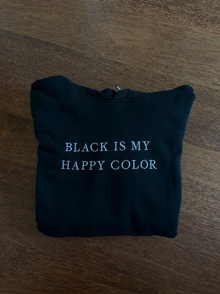 Hoodie “Black is my happy colour” schwarz Kate in Bremen