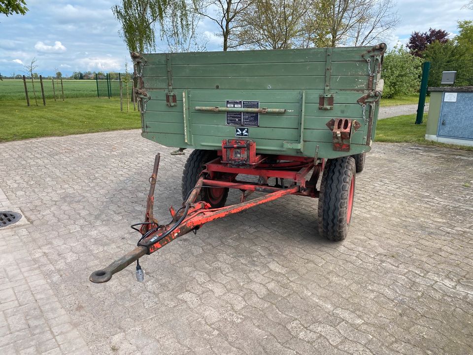 Welger FK 90 5,7 Tonnen Kipper Anhänger Wagen Zweiseitenkipper in Wagenfeld