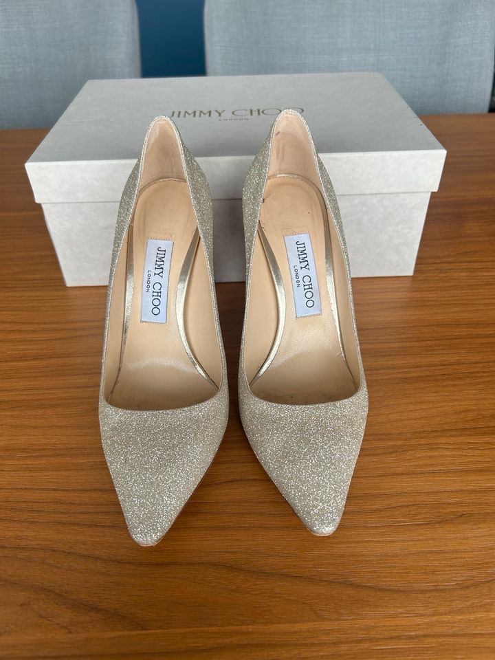 Jimmy Choo Pumps Romy 100 Größe 37,5 neuwertig in Viersen