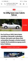Ford Escort XR3i Cabriodach Nordrhein-Westfalen - Marienheide Vorschau